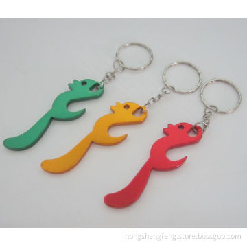 Manufacturer Rabbit Shape Metal Bottle Opener Keychain